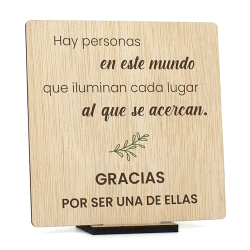 CONTRAXT Regalos para dar las gracias a personas especiales. Regalos originales Tarjeta de Agradecimiento en Madera cumpleaños amiga amigo hombre mujer thank you cards (Gracias) von CONTRAXT
