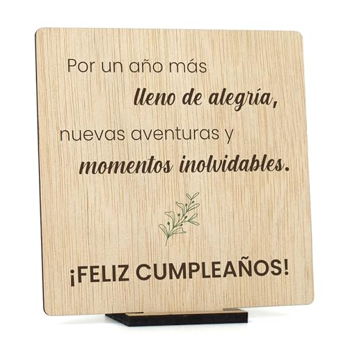 CONTRAXT Tarjeta felicitacion cumpleaños original. Idea regalos originales para mujer hombre cumpleaños Tarjeta de Madera cumple cumpleaños mujer hombre joven amiga (Cumpleaños) von CONTRAXT