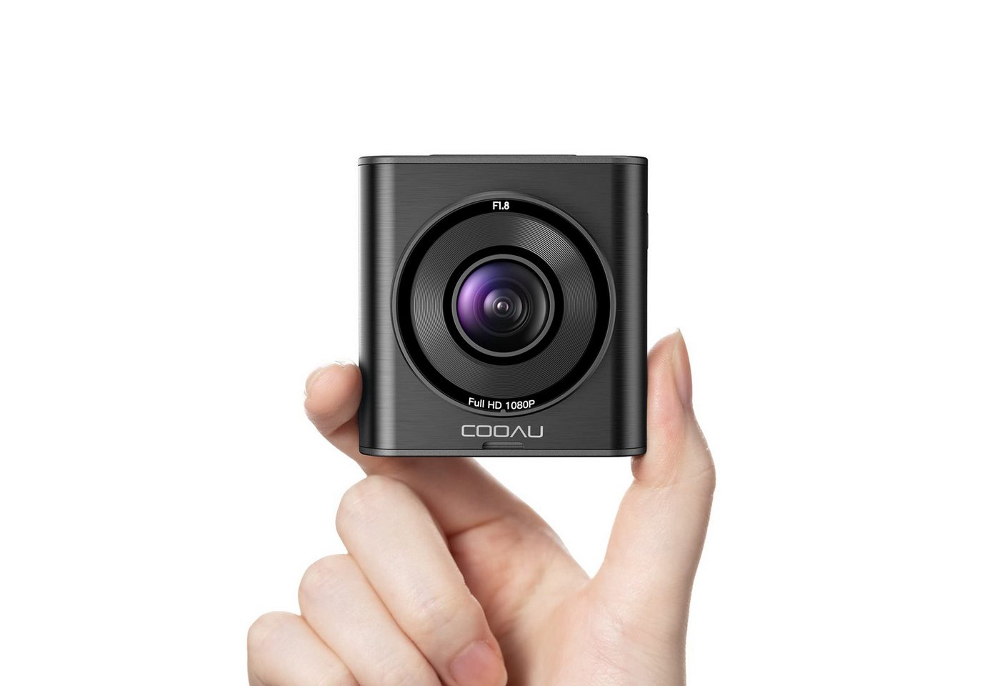 COOAU Mini Dashcam Vorne mit 2-Zoll-IPS-Bildschirm für Autos FHD 1920x1080P Dashcam (G-Sensor, Schleifenaufzeichnung, Parkmonitor,Eingebautes WLAN) von COOAU