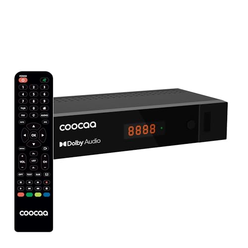 COOCAA - Digitaler HD-Satellitenempfänger HDS2610 - Sat Receiver für Full HD-Fernsehen - Zugang zu über 2000 Kanälen - Dolby Audio - inklusive HDMI Kabel - Benutzerfreundliches Menü - schwarz COOCAA - Digitaler HD-Satellitenempfänger HDS2610 - Sat Receiver für Full HD-Fernsehen - Zugang zu über 2000 Kanälen - Dolby Audio - inklusive HDMI Kabel - Benutzerfreundliches Menü - schwarz von coocaa