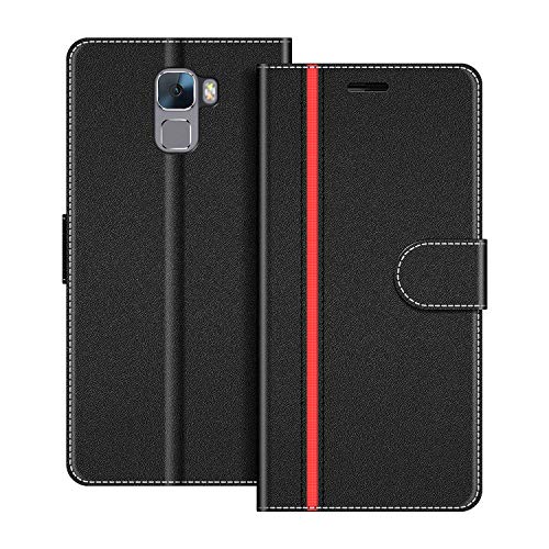 COODIO Handyhülle für Honor 7 Handy Hülle, Honor 7 Hülle Leder Handytasche für Honor 7 Klapphülle Tasche, Schwarz/Rot COODIO Handyhülle für Honor 7 Handy Hülle, Honor 7 Hülle Leder Handytasche für Honor 7 Klapphülle Tasche, Schwarz/Rot von COODIO