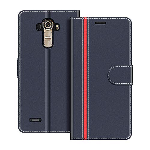 COODIO Handyhülle für LG G4 Handy Hülle, LG G4 Hülle Leder Handytasche für LG G4 Klapphülle Tasche, Dunkel Blau/Rot COODIO Handyhülle für LG G4 Handy Hülle, LG G4 Hülle Leder Handytasche für LG G4 Klapphülle Tasche, Dunkel Blau/Rot von COODIO