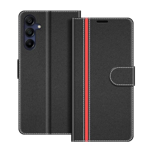 COODIO Handyhülle für Samsung Galaxy A15 5G Handy Hülle, Samsung Galaxy A15 5G Hülle Leder Handytasche für Samsung Galaxy A15 5G Klapphülle Tasche, Schwarz/Rot COODIO Handyhülle für Samsung Galaxy A15 5G Handy Hülle, Samsung Galaxy A15 5G Hülle Leder Handytasche für Samsung Galaxy A15 5G Klapphülle Tasche, Schwarz/Rot von COODIO