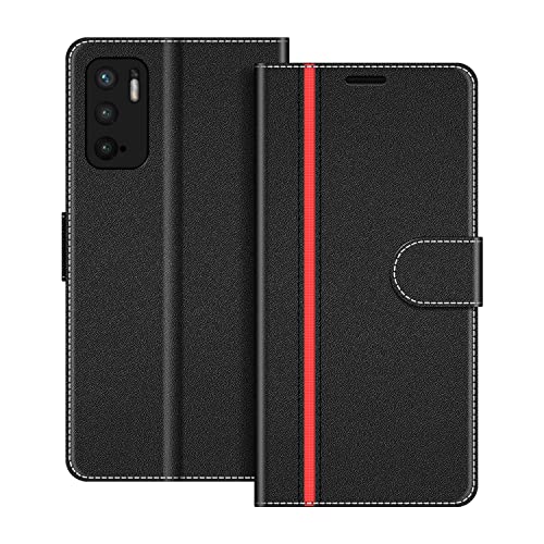 COODIO Handyhülle für Xiaomi Redmi Note 10 5G Handy Hülle, Xiaomi Poco M3 Pro 5G Hülle Leder Handytasche für Xiaomi Redmi Note 10 5G / Poco M3 Pro 5G Klapphülle Tasche, Schwarz/Rot COODIO Handyhülle für Xiaomi Redmi Note 10 5G Handy Hülle, Xiaomi Poco M3 Pro 5G Hülle Leder Handytasche für Xiaomi Redmi Note 10 5G / Poco M3 Pro 5G Klapphülle Tasche, Schwarz/Rot von COODIO