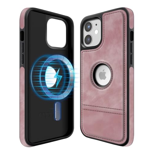COODIO Logo-View Magnetisch Hülle für iPhone 12 Mini 5,4 Zoll, Magnetisch Hülle kompatibel mit MagSafe, Dünn Kreativer Handyhülle, Rosa COODIO Logo-View Magnetisch Hülle für iPhone 12 Mini 5,4 Zoll, Magnetisch Hülle kompatibel mit MagSafe, Dünn Kreativer Handyhülle, Rosa von COODIO