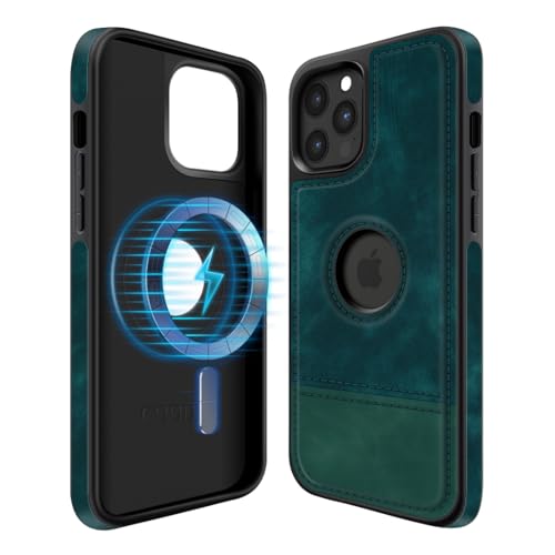 COODIO Logo-View Magnetisch Hülle für iPhone 14 Pro Max 6,7 Zoll, Magnetisch Hülle kompatibel mit MagSafe, Dünn Kreativer Handyhülle, Tannengrün COODIO Logo-View Magnetisch Hülle für iPhone 14 Pro Max 6,7 Zoll, Magnetisch Hülle kompatibel mit MagSafe, Dünn Kreativer Handyhülle, Tannengrün von COODIO
