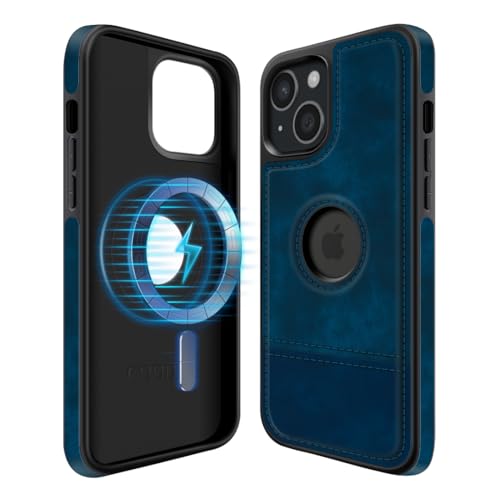 COODIO Logo-View Magnetisch Hülle für iPhone 15 6,1 Zoll, Magnetisch Hülle kompatibel mit MagSafe, Dünn Kreativer Handyhülle, Königsblau COODIO Logo-View Magnetisch Hülle für iPhone 15 6,1 Zoll, Magnetisch Hülle kompatibel mit MagSafe, Dünn Kreativer Handyhülle, Königsblau von COODIO