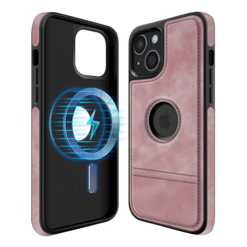 COODIO Logo-View Magnetisch Hülle für iPhone 15 6,1 Zoll, Magnetisch Hülle kompatibel mit MagSafe, Dünn Kreativer Handyhülle, Rosa COODIO Logo-View Magnetisch Hülle für iPhone 15 6,1 Zoll, Magnetisch Hülle kompatibel mit MagSafe, Dünn Kreativer Handyhülle, Rosa von COODIO