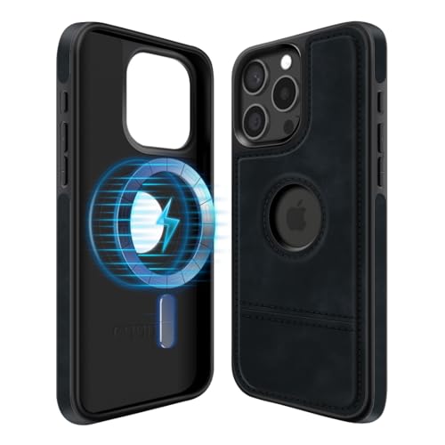 COODIO Logo-View Magnetisch Hülle für iPhone 15 Pro 6,1 Zoll, Magnetisch Hülle kompatibel mit MagSafe, Dünn Kreativer Handyhülle, Schwarz COODIO Logo-View Magnetisch Hülle für iPhone 15 Pro 6,1 Zoll, Magnetisch Hülle kompatibel mit MagSafe, Dünn Kreativer Handyhülle, Schwarz von COODIO