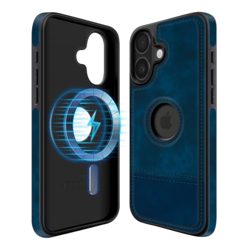 COODIO Logo-View Magnetisch Hülle für iPhone 16 6,1 Zoll, Magnetisch Hülle kompatibel mit MagSafe, Dünn Kreativer Handyhülle, Königsblau COODIO Logo-View Magnetisch Hülle für iPhone 16 6,1 Zoll, Magnetisch Hülle kompatibel mit MagSafe, Dünn Kreativer Handyhülle, Königsblau von COODIO