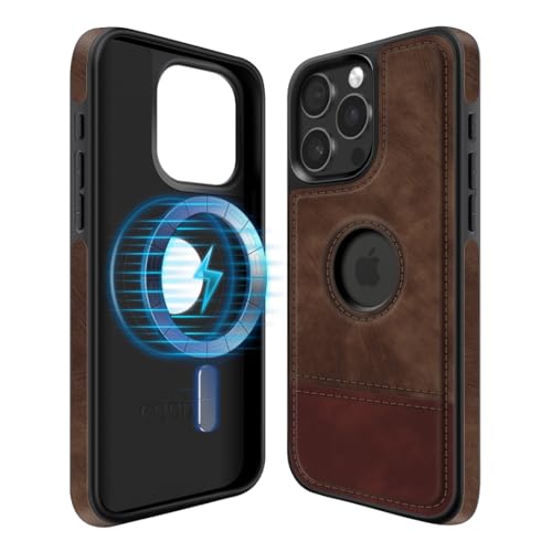COODIO Logo-View Magnetisch Hülle für iPhone 16 Pro Max 6,9 Zoll, Magnetisch Hülle kompatibel mit MagSafe, Dünn Kreativer Handyhülle, Braun COODIO Logo-View Magnetisch Hülle für iPhone 16 Pro Max 6,9 Zoll, Magnetisch Hülle kompatibel mit MagSafe, Dünn Kreativer Handyhülle, Braun von COODIO