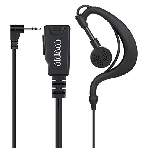 COODIO Ohrhörer 1 Pin G-Form Polizei Security Ohrhörer Headset [im Kabel PTT] Kopfhörer Mikrofon Für Motorola TLKR Walkie-Talkie PMR von COODIO