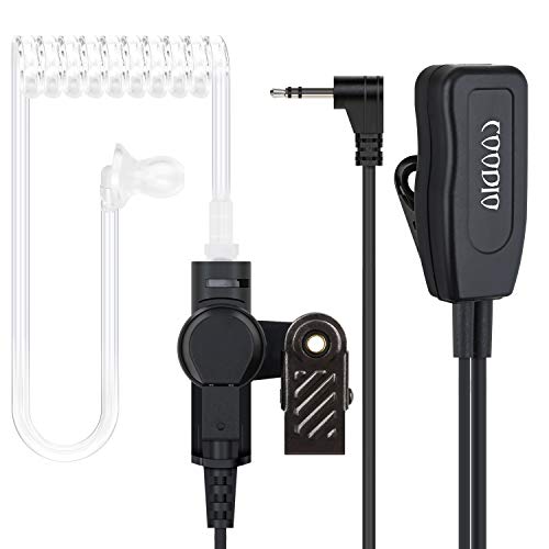 COODIO Ohrhörer 1 Pin Professionell Security Ohrhörer Headset [Transparenter Akustikschlauch] Kopfhörer Mikrofon Für Motorola TLKR Walkie-Talkie PMR von COODIO