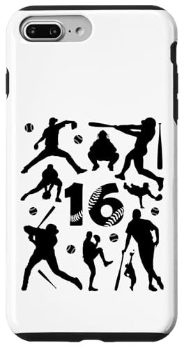 NUMMER 16 JAHRE BASEBALL 16. GEBURTSTAG Hülle für iPhone 7 Plus/8 Plus von COOL BASEBALL DESIGNS AND OUTFITS