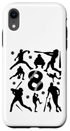 NUMMER 8 JAHRE BASEBALL 8. GEBURTSTAG Hülle für iPhone XR von COOL BASEBALL DESIGNS AND OUTFITS
