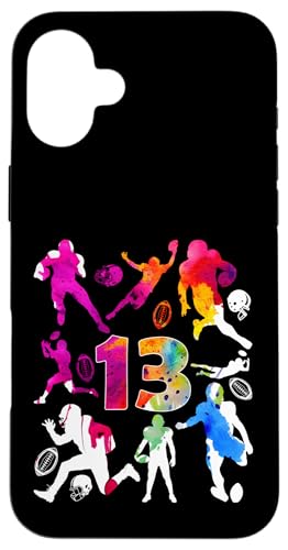 NUMMER 13 JAHRE FOOTBALL 13. GEBURTSTAG Hülle für iPhone 16 Plus von COOL FOOTBALL DESIGNS AND OUTFITS