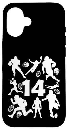 NUMMER 14 JAHRE FOOTBALL 14. GEBURTSTAG Hülle für iPhone 16 von COOL FOOTBALL DESIGNS AND OUTFITS