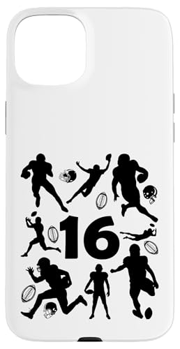 NUMMER 16 JAHRE FOOTBALL 16. GEBURTSTAG Hülle für iPhone 15 Plus von COOL FOOTBALL DESIGNS AND OUTFITS