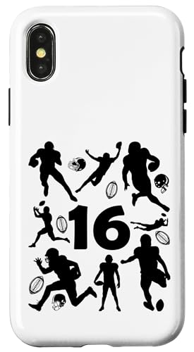 NUMMER 16 JAHRE FOOTBALL 16. GEBURTSTAG Hülle für iPhone X/XS von COOL FOOTBALL DESIGNS AND OUTFITS