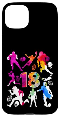 NUMMER 18 JAHRE FOOTBALL 18. GEBURTSTAG Hülle für iPhone 15 Plus von COOL FOOTBALL DESIGNS AND OUTFITS