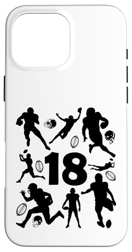 NUMMER 18 JAHRE FOOTBALL 18. GEBURTSTAG Hülle für iPhone 16 Pro Max von COOL FOOTBALL DESIGNS AND OUTFITS