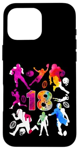 NUMMER 18 JAHRE FOOTBALL 18. GEBURTSTAG Hülle für iPhone 16 Pro Max von COOL FOOTBALL DESIGNS AND OUTFITS