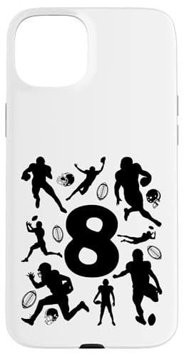 NUMMER 8 JAHRE FOOTBALL 8. GEBURTSTAG Hülle für iPhone 15 Plus von COOL FOOTBALL DESIGNS AND OUTFITS
