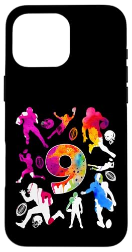 NUMMER 9 JAHRE FOOTBALL 9. GEBURTSTAG Hülle für iPhone 16 Pro Max von COOL FOOTBALL DESIGNS AND OUTFITS