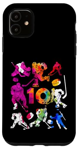 NUMMER 10 JAHRE EISHOCKEY 10. GEBURTSTAG Hülle für iPhone 11 von COOL ICE HOCKEY DESIGNS AND OUTFITS