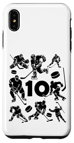 NUMMER 10 JAHRE EISHOCKEY 10. GEBURTSTAG Hülle für iPhone XS Max von COOL ICE HOCKEY DESIGNS AND OUTFITS