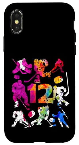 NUMMER 12 JAHRE EISHOCKEY 12. GEBURTSTAG Hülle für iPhone X/XS von COOL ICE HOCKEY DESIGNS AND OUTFITS