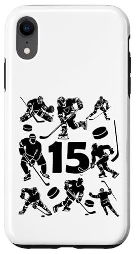 NUMMER 15 JAHRE EISHOCKEY 15. GEBURTSTAG Hülle für iPhone XR von COOL ICE HOCKEY DESIGNS AND OUTFITS