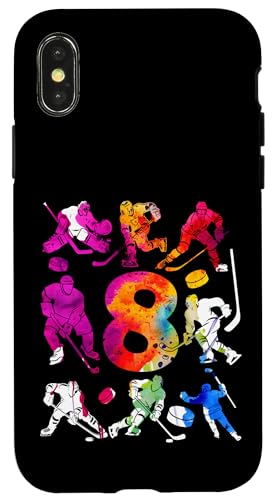 NUMMER 8 JAHRE EISHOCKEY 8. GEBURTSTAG Hülle für iPhone X/XS von COOL ICE HOCKEY DESIGNS AND OUTFITS
