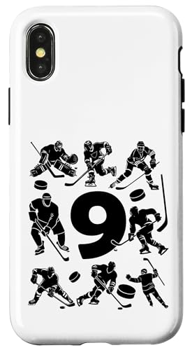 NUMMER 9 JAHRE EISHOCKEY 9. GEBURTSTAG Hülle für iPhone X/XS von COOL ICE HOCKEY DESIGNS AND OUTFITS