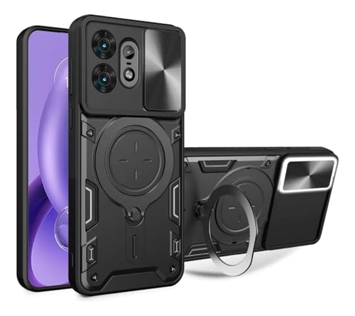Rugged Use Ring Kameratasche kompatibel mit Edge 50 pro - 360° Schutz, doppellagig, integrierte Unterstützung, elegantes Design, Schlagfestigkeit, Schwarz von COOL SMART CASE MX