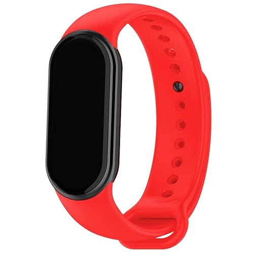 COOL SMARTPHONES & TABLETS ACCESSORIES Cooles Armband für Xiaomi Smart Band 8, glatt, Rot, rot, Einheitsgröße von COOL SMARTPHONES & TABLETS ACCESSORIES