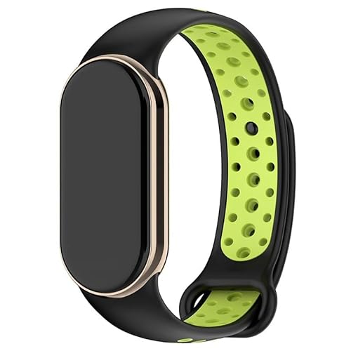 COOL SMARTPHONES & TABLETS ACCESSORIES Cooles Armband für Xiaomi Smart Band 8 Sport, Schwarz/Grün, Schwarz, Einheitsgröße von COOL SMARTPHONES & TABLETS ACCESSORIES