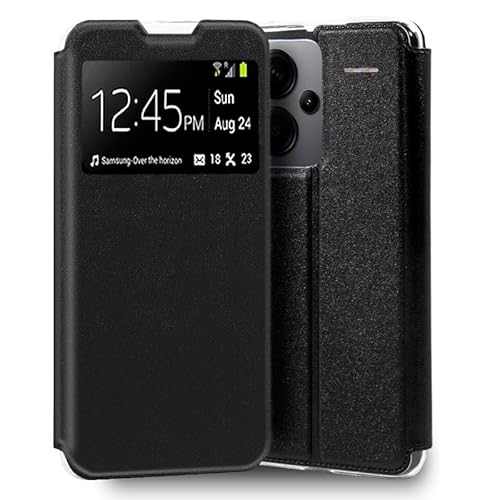 Cool Flip Cover Hülle für Xiaomi Redmi Note 13 Pro Plus 5G Glatt Schwarz von Cool