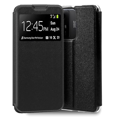 Cool Flip Cover Schutzhülle für Xiaomi Redmi Note 12S, Kunstleder, glatt, Schwarz von COOL SMARTPHONES & TABLETS ACCESSORIES