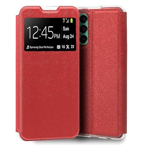 Cool Flip Cover für Samsung M135 Galaxy M13 / A23 5G, einfarbig, Rot von COOL SMARTPHONES & TABLETS ACCESSORIES