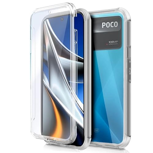 Cool Silikon-Schutzhülle für Xiaomi Poco X4 Pro 5G (Transparente Vorderseite + Rückseite) von COOL SMARTPHONES & TABLETS ACCESSORIES