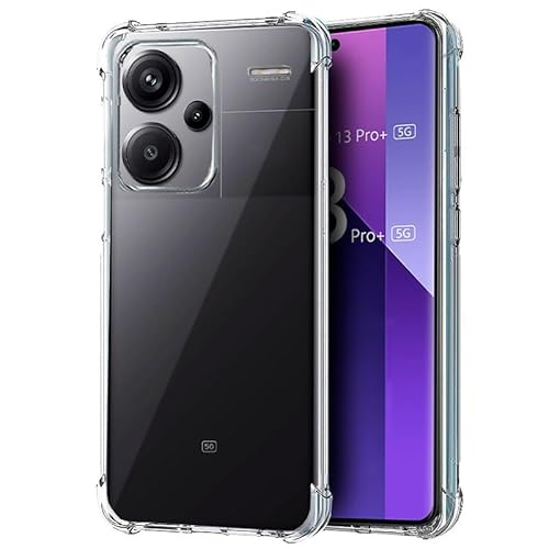 Coole Schutzhülle für Xiaomi Redmi Note 13 Pro Plus 5G, stoßfest, transparent von COOL SMARTPHONES & TABLETS ACCESSORIES