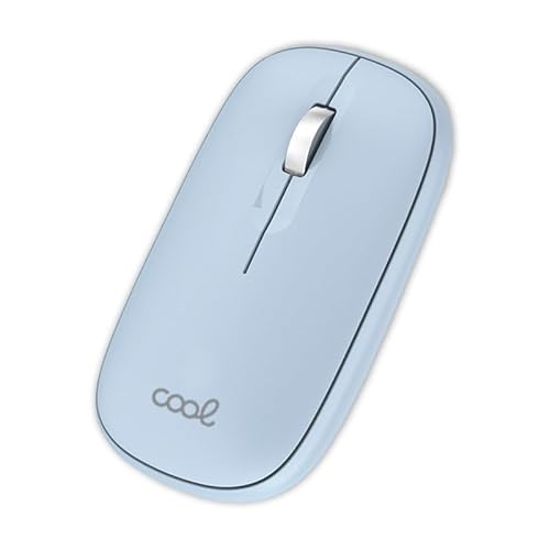 Kabellose Cool Slim Maus 2-in-1 (Bluetooth + USB-Adapter), Himmelblau von Cool