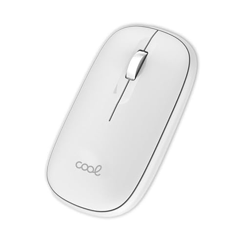 Kabellose Maus, Cool Slim, leise, 2-in-1 (Bluetooth + USB-Adapter), Weiß von COOL SMARTPHONES & TABLETS ACCESSORIES