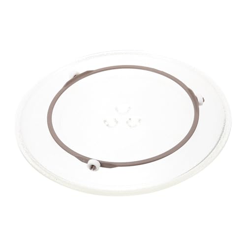 COOLHIYA 1 Satz Plattenspieler-tablett Ersatz-mikrowellenplatte Drehteller Für Die Mikrowelle Ofenblech Ofenplatte Mikrowellentablett Leiterfüße Glas Rotierender Kern Weiß Scrollrad COOLHIYA 1 Satz Plattenspieler-tablett Ersatz-mikrowellenplatte Drehteller Für Die Mikrowelle Ofenblech Ofenplatte Mikrowellentablett Leiterfüße Glas Rotierender Kern Weiß Scrollrad von COOLHIYA