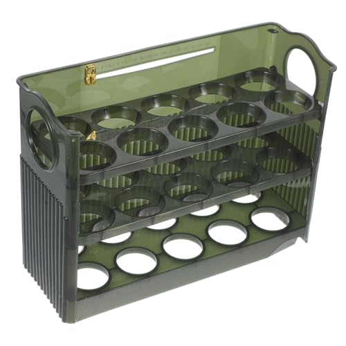 COOLHIYA Aufbewahrungsbox Für Eier Eier-organizer-halter 3-lagiges Eierregal Kühlschranktür-eierregal Kühlschrank-eierablage Eierbehälter Mit Gewidmet Pp Frische Kiste Wiederverwendbar von COOLHIYA