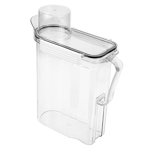 COOLHIYA Aufbewahrungsbox Für Waschmittel Wäschebehälter Waschpulverhalter Waschflasche Weithalsige Gallonenkrüge Wäschepulverkorb Duftverstärker Waschmittelflasche Plastik Breiter Mund von COOLHIYA