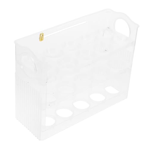 COOLHIYA Aufbewahrungsbox für Eier Kühlschrank Eierständer Eierregal für die Kühlschranktür Eierhalter für den Kühlschrank Kühlschrank-Eierhalter Kühlschrank Eierhalter pp Wiederverwendbar von COOLHIYA