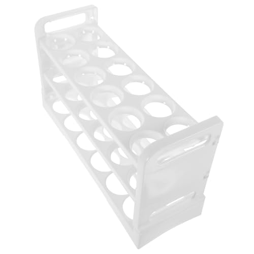 COOLHIYA Eierkarton Eieraufbewahrungshalter Eierständer für Eierhalter für den Kühlschrank 3-lagiges Eierregal Kühlschrank Eierhalter Seitentür Veranstalter Lagerregal Weiß COOLHIYA Eierkarton Eieraufbewahrungshalter Eierständer für Eierhalter für den Kühlschrank 3-lagiges Eierregal Kühlschrank Eierhalter Seitentür Veranstalter Lagerregal Weiß von COOLHIYA