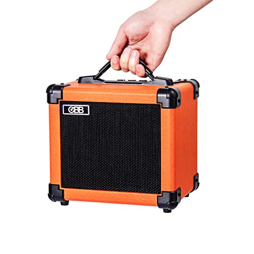 Coolmusic 10G Dual-Powered Bluetooth-Gitarrenverstärker, tragbarer E-Gitarrenverstärker mit 10 W Lautsprecher, Gitarrenverstärker mit Gain/Bass/Treble-Regler (einschließlich EUR-Adapter)(10G) von COOLMUSIC